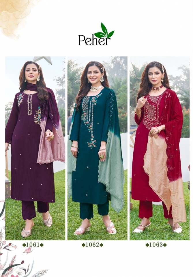 Peher Rivaaz 4 Modal Silk Readymade Suits Catalog